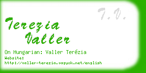 terezia valler business card