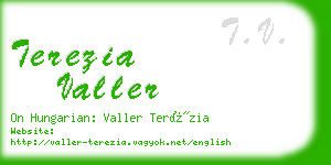 terezia valler business card